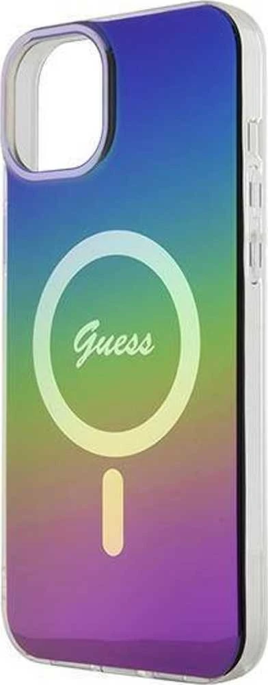 Guess GUHMP15MHITSK Apple iPhone 15 Plus/ 14 Plus 6.7″ rainbow kietas dėklas IML Iridescent MagSa