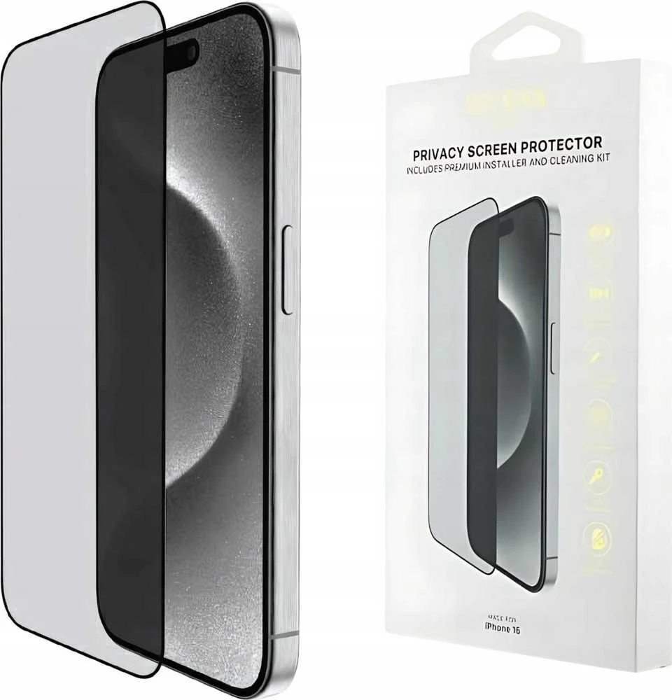 Guess ekrano apsauga 2.5D PRIVACY Apple iPhone 16 Pro Juodas