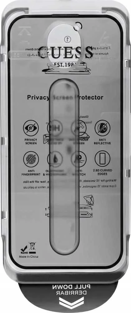 Guess ekrano apsauga 2.5D PRIVACY Apple iPhone 16 Pro Juodas
