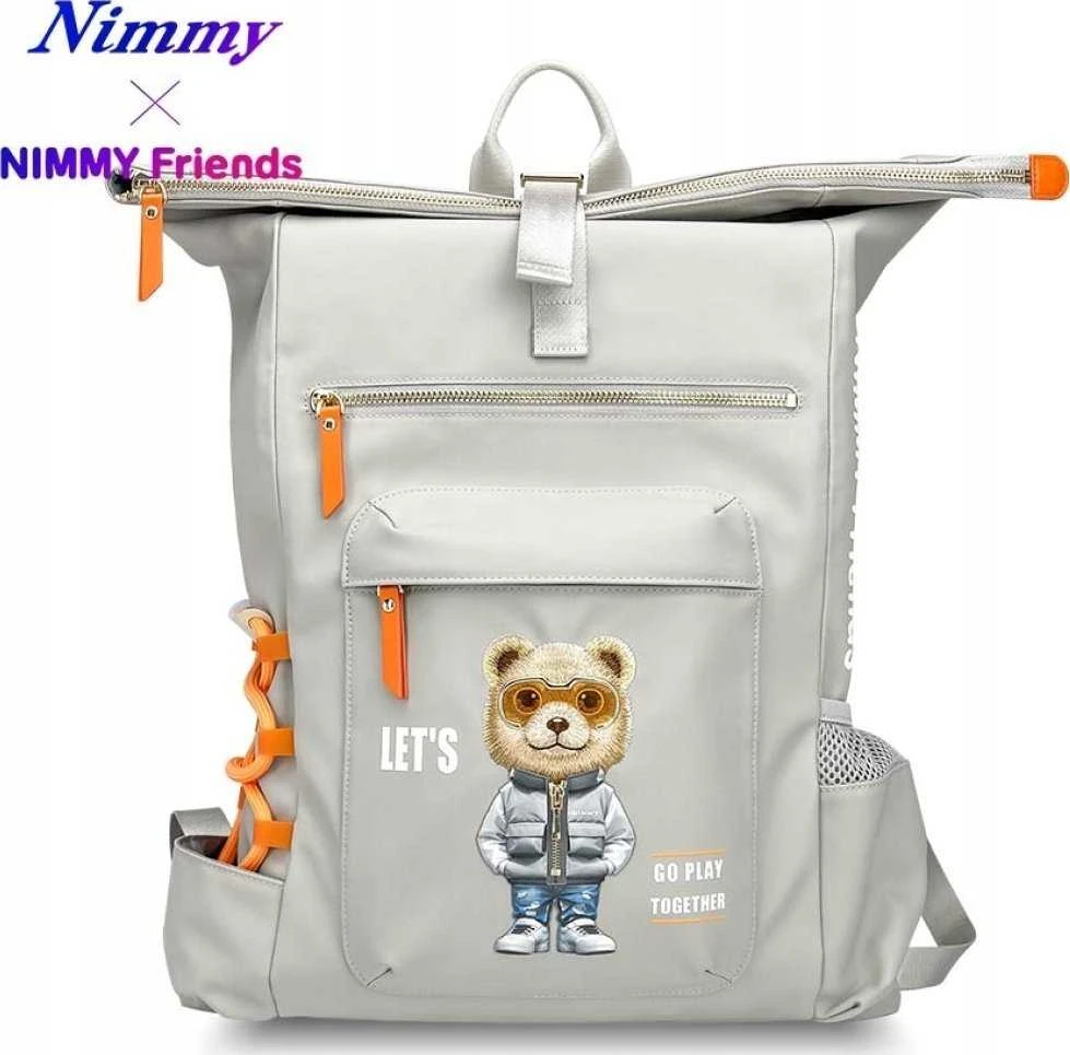 NIMMY laptop bag COOL&CUTE 2.0 Bear pilka