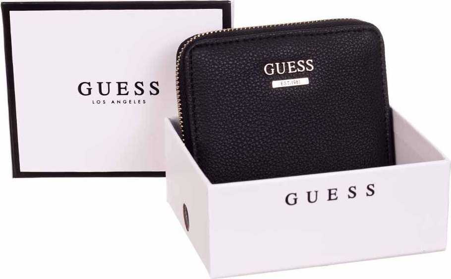 Guess, Naya, Tekstilinė piniginė, SWVG78 81370, Juodas, Moterims