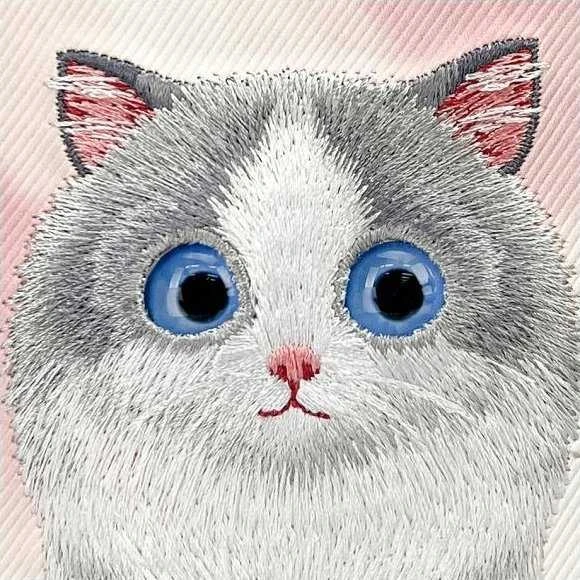 Nimmy dėklas Apple iPhone 16 6.1″ rožinės spalvos Big Eyed Pet 2.0 Cat