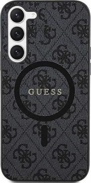 Guess 4G Collection Leather Metal Logo MagSafe – dėklas skirtas Samsung Galaxy S24 juodas