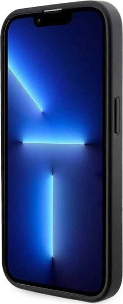 Guess GUHMP14XHGCFSEK Apple iPhone 14 Pro Max 6.7″ juodos spalvos kietas dėklas GCube Stripes MagSafe