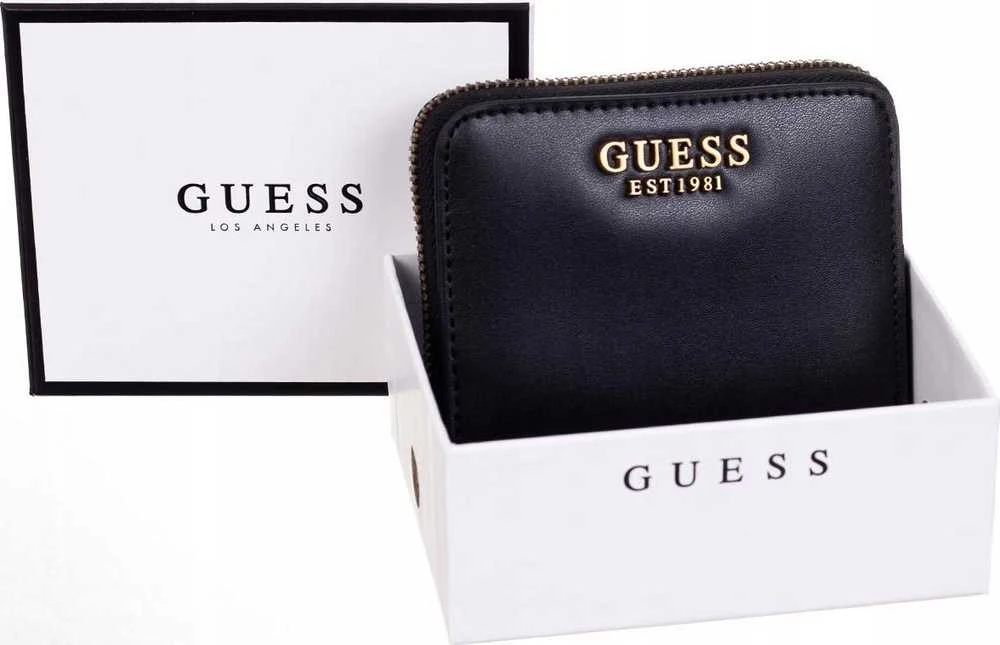 Guess, Guess, Tekstilinė piniginė, SLG kortelė, SWVB8500370, Juodas, Moterims