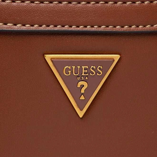 Guess, Scala, dirbtinės odos, tekstilinis krepšys, rudas, HMSCALP2223BRO, vyrams, 20 x 22,5 x 2,5 cm