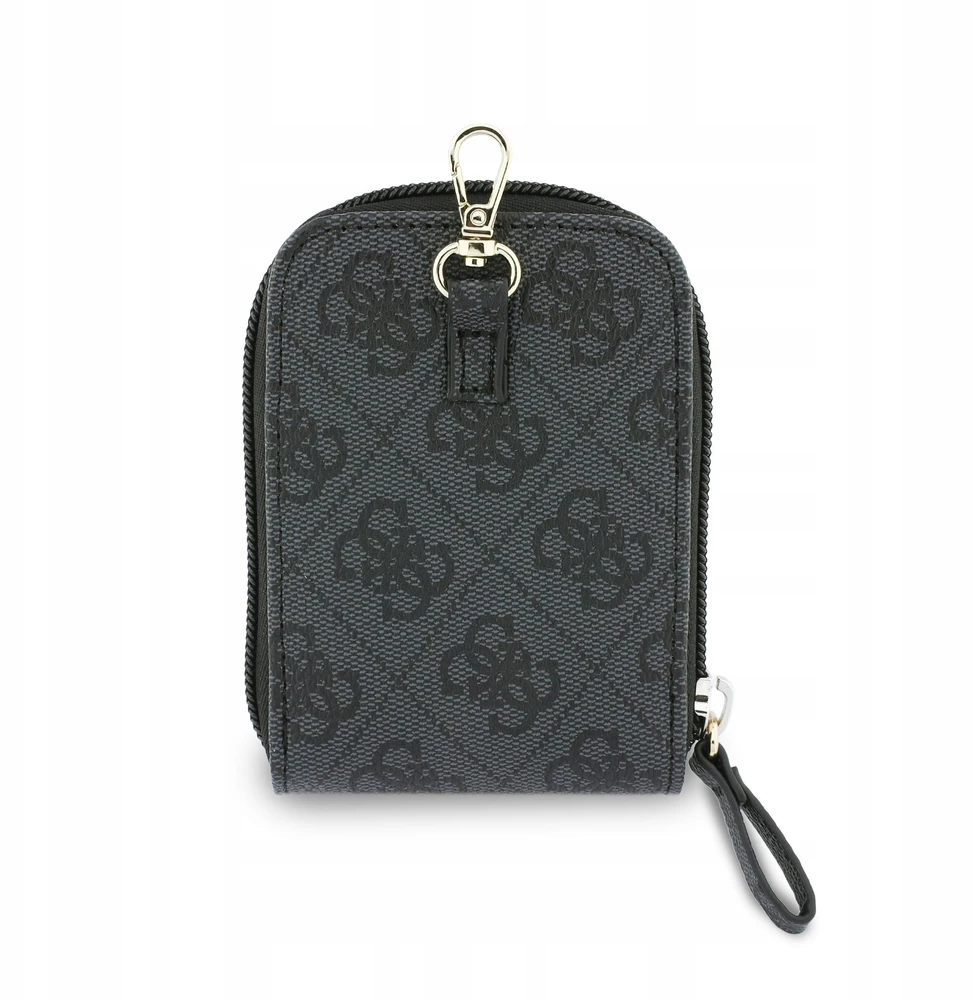 Dėklas Guess Crossbody Strap PU 4G Metal Logo + Purse juodos spalvos