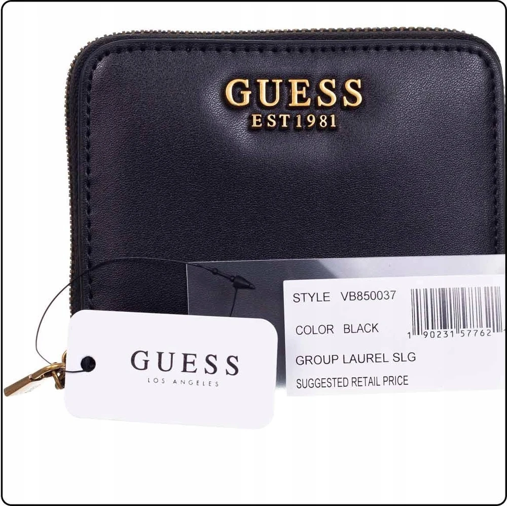 Guess, Guess, Tekstilinė piniginė, SLG kortelė, SWVB8500370, Juodas, Moterims