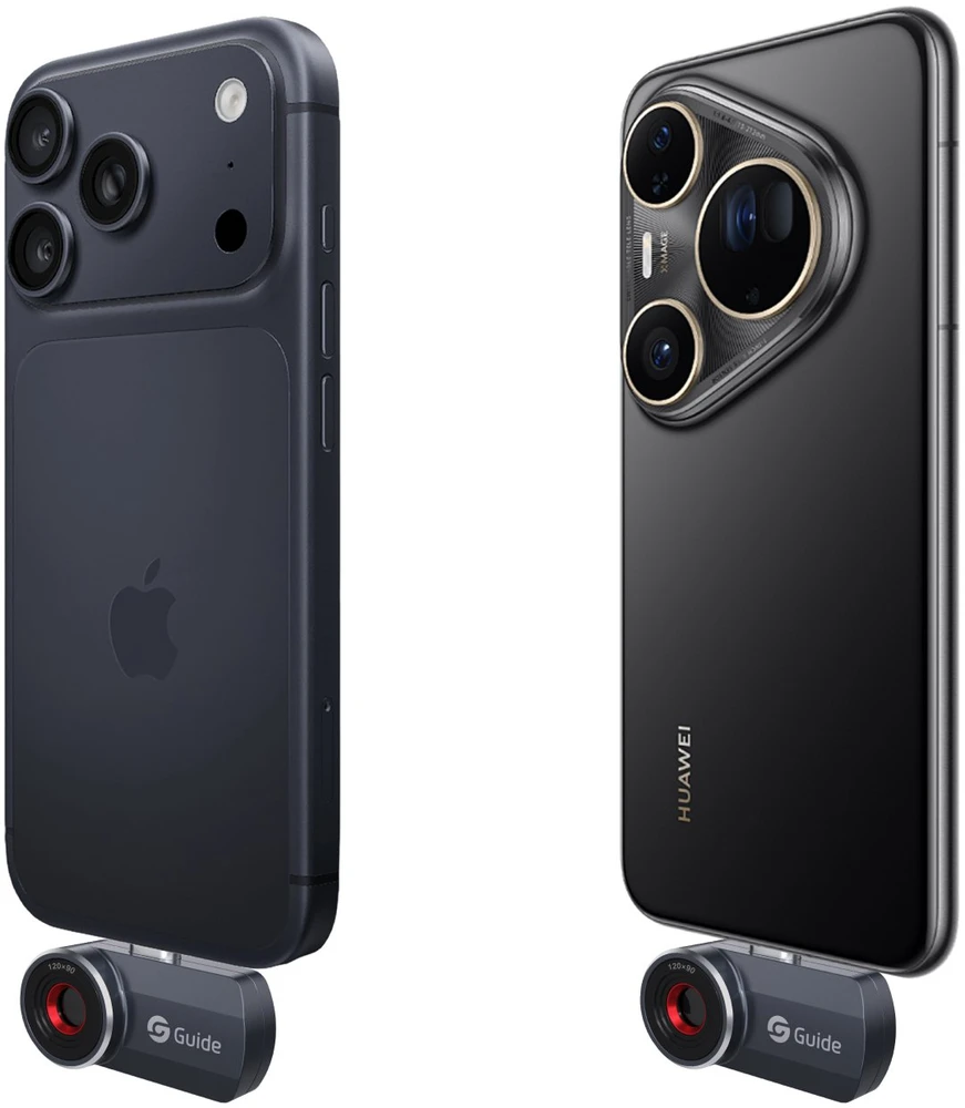 Guide Išmaniojo telefono termovizijos kamera MobIR 3.0 ES2, USB-C, IR 256x192, NETD 15 mK, 30 Hz, iOS ir Android