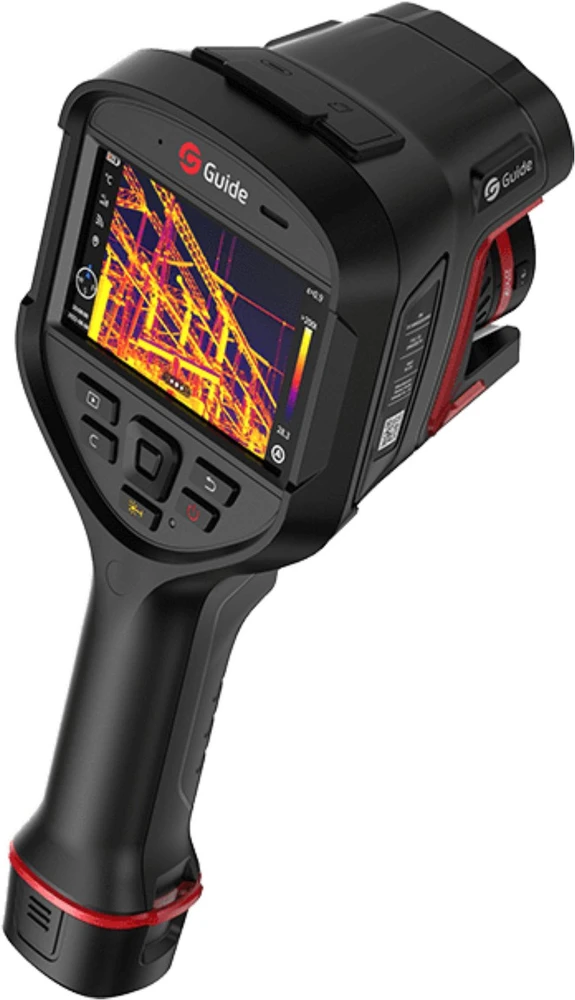 Guide Termovizijos kamera GuideIR, 384x288 IR, 30Hz, FOV 25x19, 4,3'' jutiklinis LCD, lazeris, 64GB, Wi-Fi, Bluetooth, 8MP, 5h baterija, H3+
