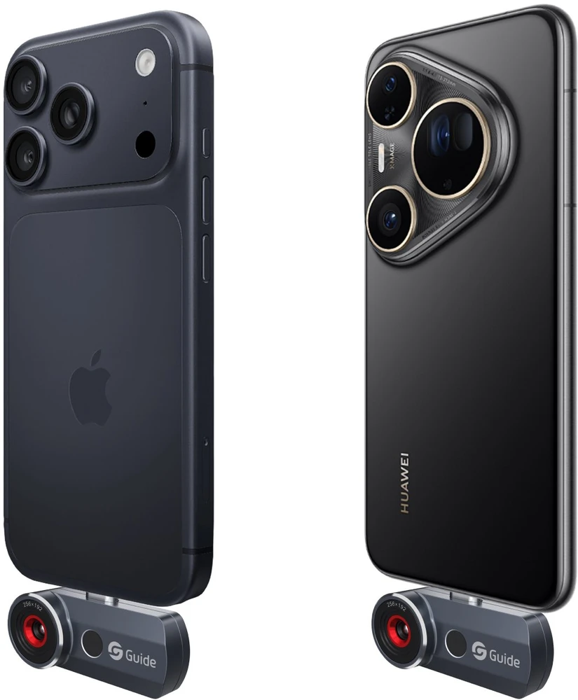 Guide MobIR 3.0 ES2+, termovizijos kamera išmaniesiems telefonams USB-C su vaizdo kamera, IR 256x192, NETD 15 mK, 30 Hz, iOS ir Android