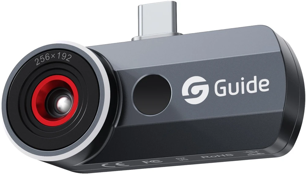 Guide MobIR 3.0 ES2+, termovizijos kamera išmaniesiems telefonams USB-C su vaizdo kamera, IR 256x192, NETD 15 mK, 30 Hz, iOS ir Android