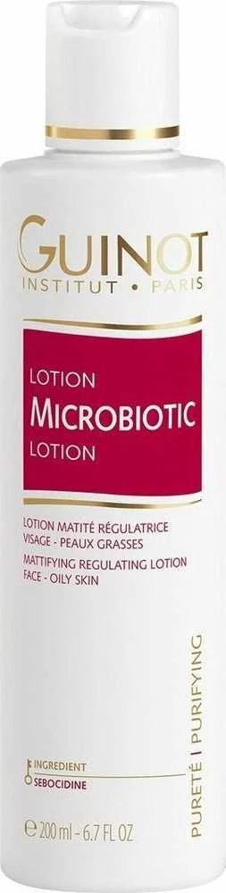 Guinot Guinot, mikrobiotas, sebocidinas, reguliuojantis riebalų kiekį, diena ir naktis, losjonas, veidui, 200 ml moterims