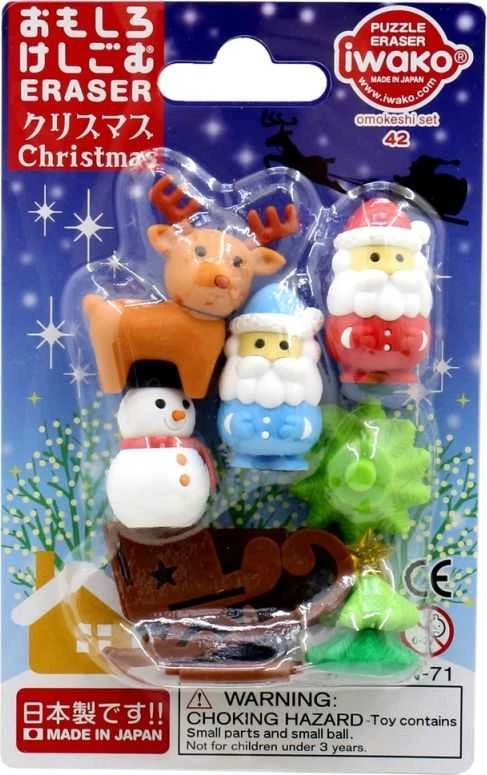 IWAKO trintukų- dėlionių rinkinys "Christmas" ER-BRI047