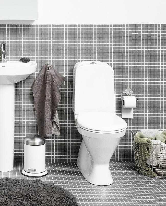Gustavsberg pods ar vāku Nordic 3, 355x660 mm, horizontāls izvads, 3/6 l, balts