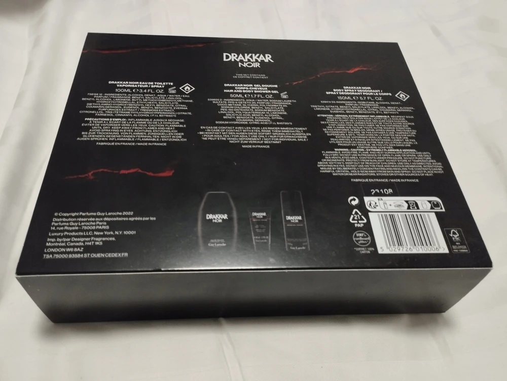 Guy Laroche Drakkar Noir Edt100 Desodorante Purškiklis 150 H y B 50
