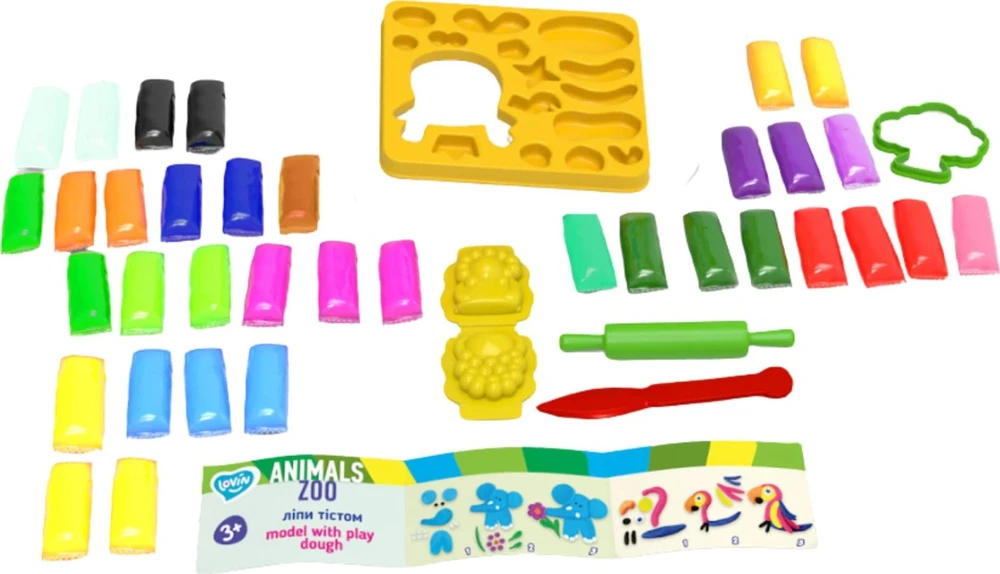 Gyvūnų kūrimo rinkinys Plastilino tešlos plastilino formos