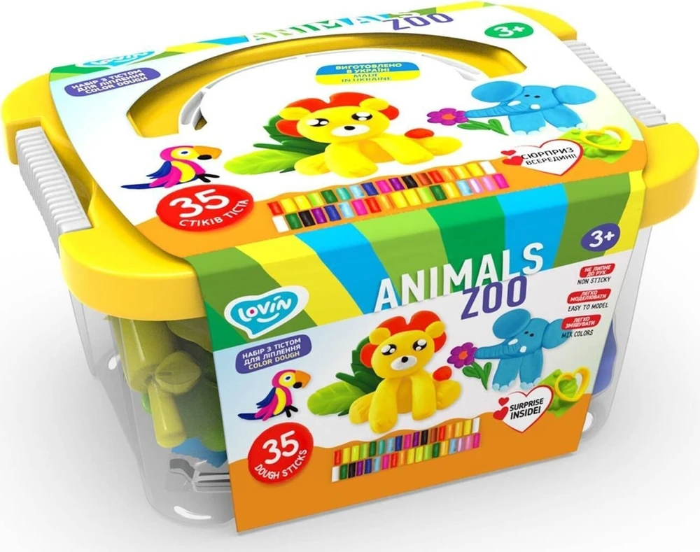 Gyvūnų kūrimo rinkinys Plastilino tešlos plastilino formos