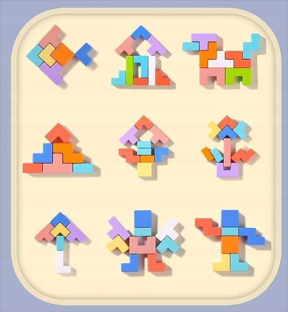 Haba Dėlionė tetris rožinė