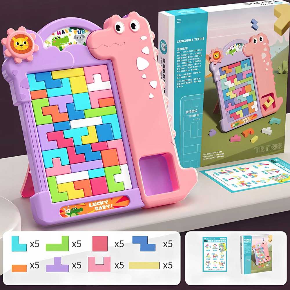 Haba Dėlionė tetris rožinė