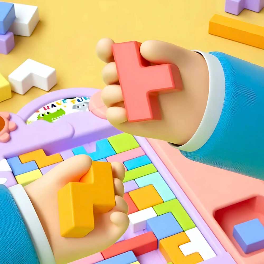 Haba Dėlionė tetris rožinė