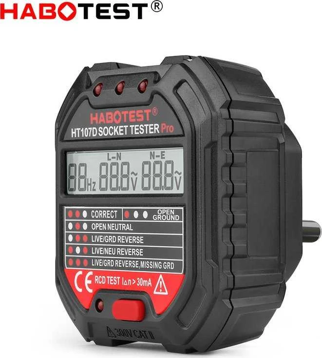 Lizdų testeris su skaitmeniniu ekranu Habotest HT107D
