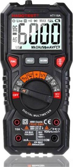 Multimetras su žibintuvėliu Habotest HT118A