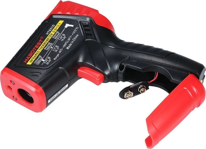 Lazerinis pirometras su drėkins matuokliu Habotest HT651D