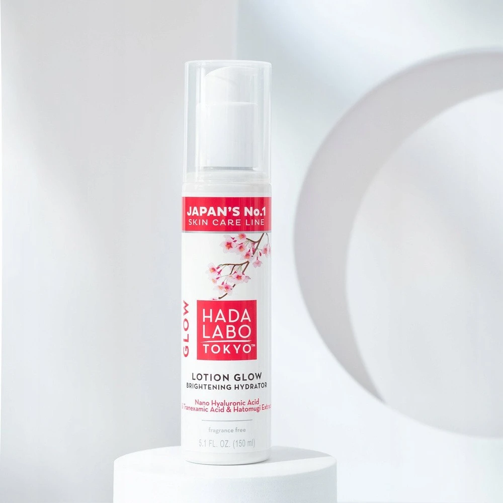 Hada Labo Tokyo Glow hialurono rūgšties skaistinamasis dieninis veido losjonas, 150 ml
