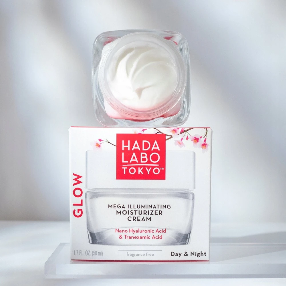 Hada Labo Tokyo Glow Hyaluronic Acid Brightening Day & Night Gel Kreminis Face, 50 ml
