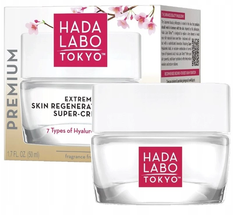 Hada Labo Tokyo Premium Anti Aging Night Kreminis Face, 50 ml