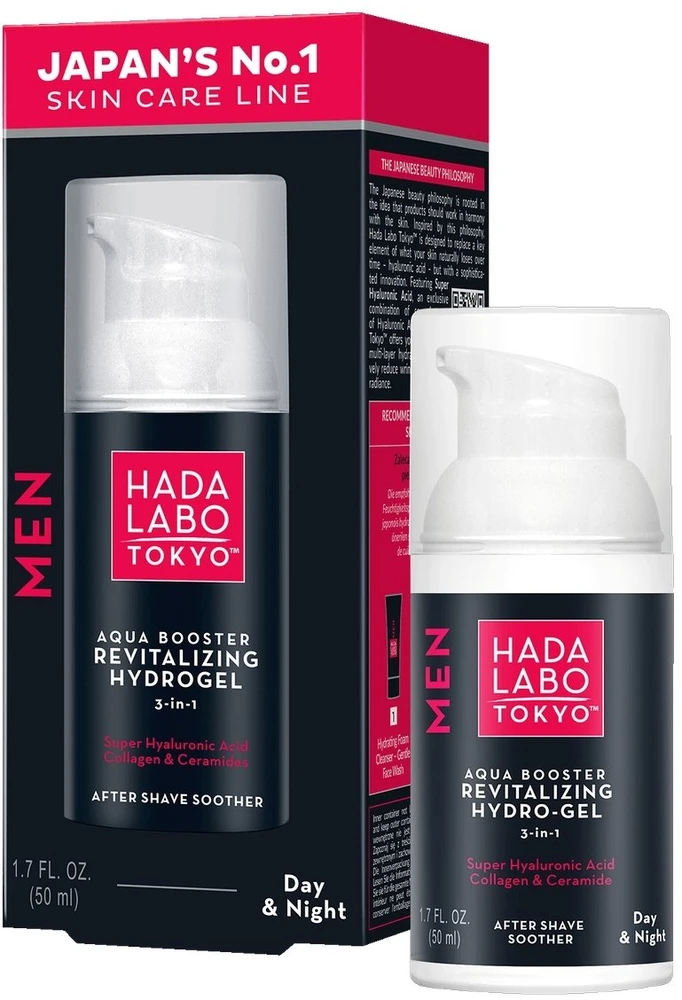 Hada Labo Tokyo Men hidrogelio atgaivinamasis gelis po skutimosi, 50 ml