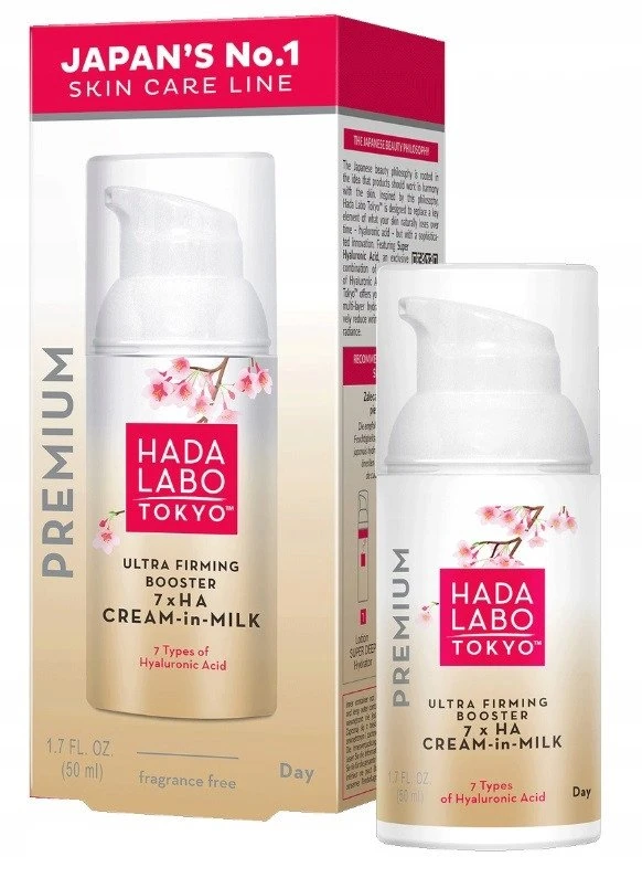 Hada Labo Tokyo Premium 7 x Ha Firming & Radiance Milk Kreminis Face, 50 ml