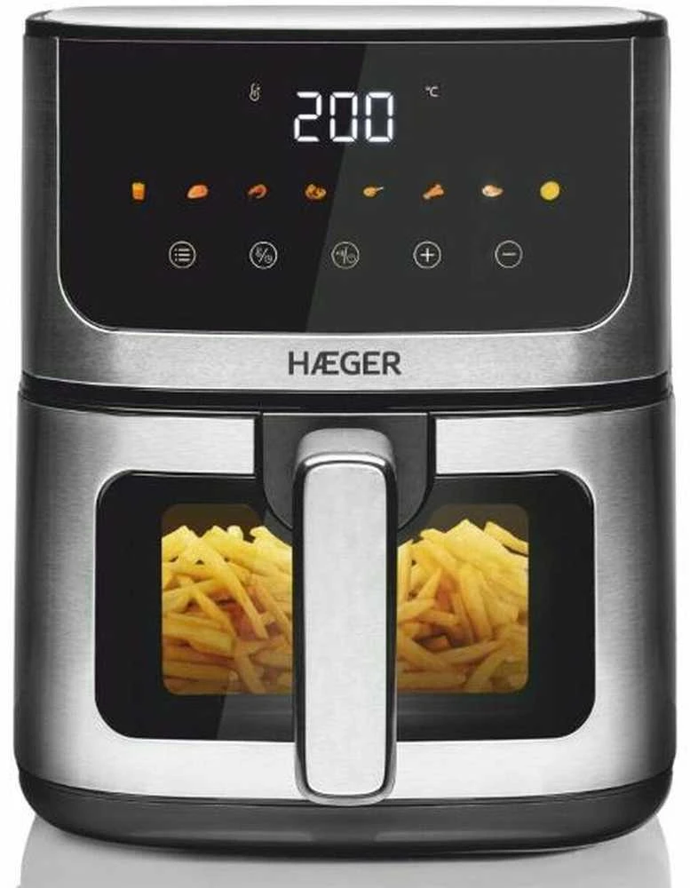 Haeger AF-D47.005A „Magic Window“ karšto oro gruzdintuvė 8in1, 4,7 l, 1400 W