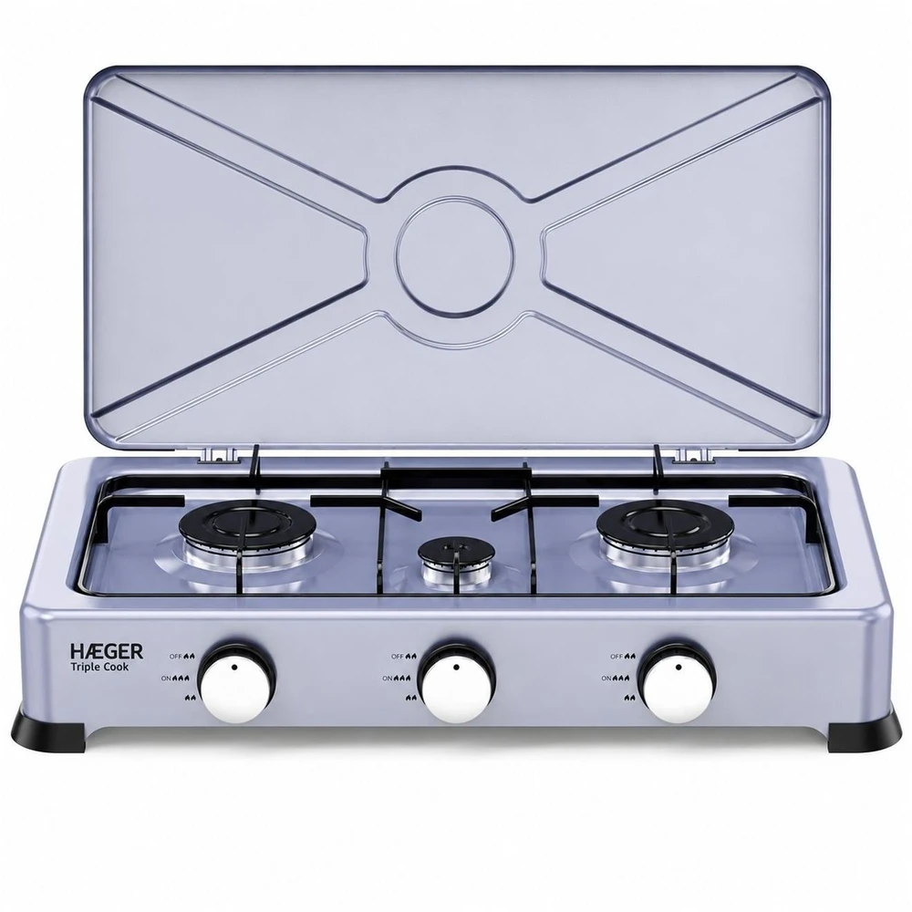 Haeger GC-03E.025A Triple Cook 3 degiklių dujinė viryklė