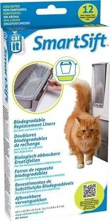 Catit - biologiškai skaidūs pakaitiniai įklotai (apačia) Smart Sift 12st - (775.1072)