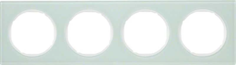 Hager Polo 10142209 Berker R.3 Keturgubas stiklo rėmas baltas 10142209