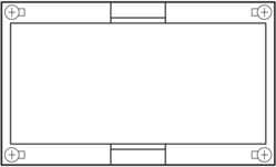 Hager Blok su visu dangteliu tuščiu 150 x 250 x 125 mm Univers N (UD11F1)