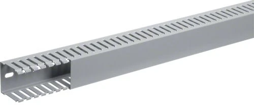Hager Polo DNG5005007030B tehaselito šukuotas kanalas DNG 50x50mm PVC pilkas DNG5005007030B /2m/