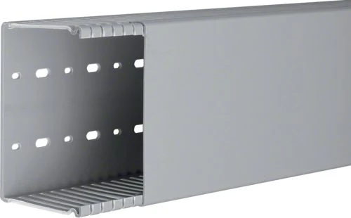 Hager Polo BA68012007030B tehaselito šukuotas kanalas BA6 120x80mm PVC pilkas BA68012007030B /2m/