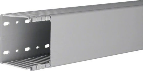 Hager Polo BA68008007030B tehaselito šukuotas kanalas BA6 80x80mm PVC pilkas BA68008007030B /2m/