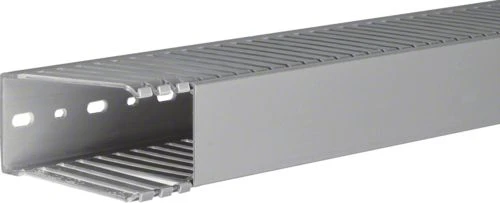 Hager Polo DNG10005007030B tehaselito šukuotas latakas DNG 50x100mm PVC pilkas DNG10005007030B /2m/