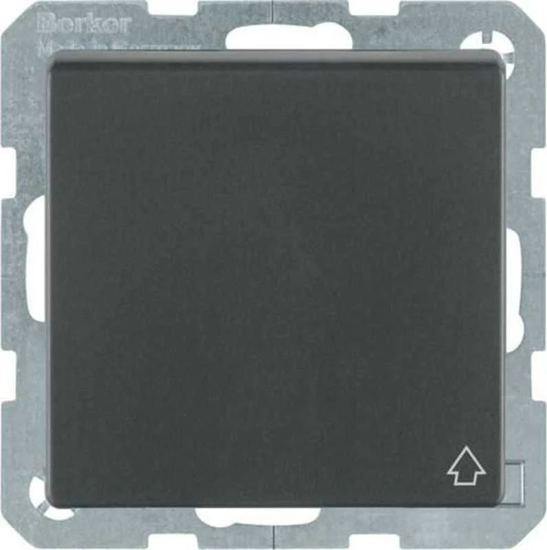Hager Polo 47516086 Vienvietis lizdas SCHUKO su dangteliu antracitinis aksomas Q.1/Q.3 47516086