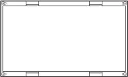 Hager blokas su kietu dangteliu tuščias 300 x 500 x 125 mm Univers N (UD22F1)
