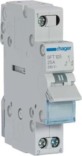 Modulinis perjungėjas Hager SFT125 (1P, 25A, 1 mod)