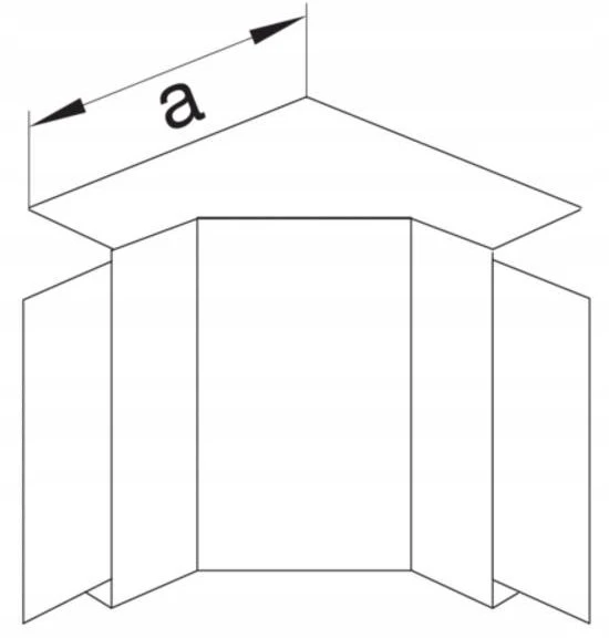 Hager Polo LF6015049016 tehaselit.LF Vidinis kampas, 60x150mm, balta LF6015049016