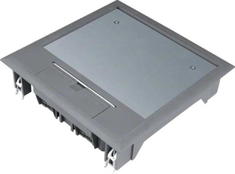 Hager Kabelių kanalas Atidengiamas dangtis VQ06 200x200 įdėklas 5mm plienas pilkas (VQ06057011)