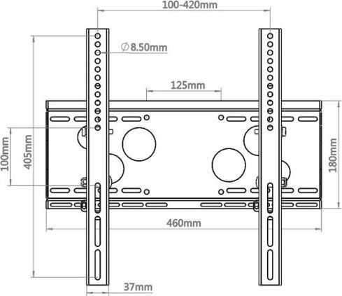 Hagor sieninis laikiklis WH 50 T-HD 32'' - 55''