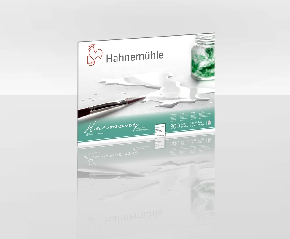 Hahnemühle Hahnemühle Harmony akvarelė karšto spaudimo 12 lapų 300g A4
