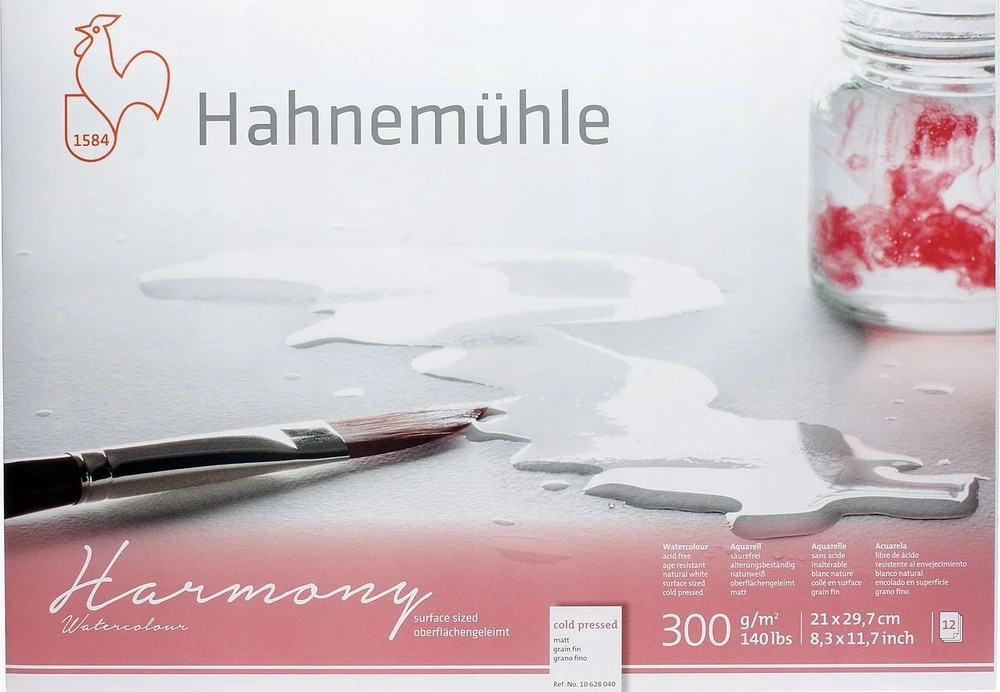 Hahnemühle Harmony akvarelinis popierius A4 pakuotės vaizdas